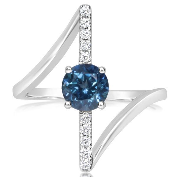 White Gold Sapphire Ring Biondi Diamond Jewelers Aurora, CO