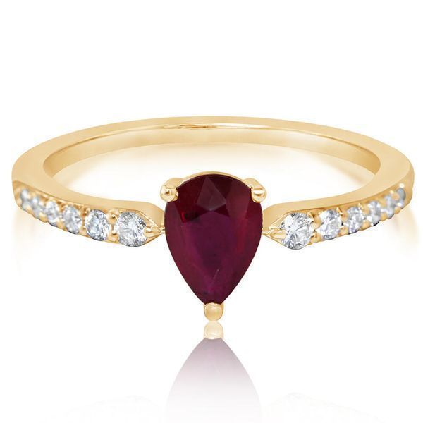Yellow Gold Ruby Ring J. Anthony Jewelers Neenah, WI