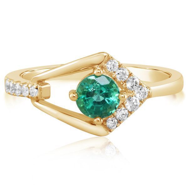 Yellow Gold Emerald Ring Morrison Smith Jewelers Charlotte, NC