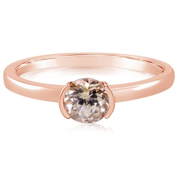 Rose Gold Lotus Garnet Ring H. Brandt Jewelers Natick, MA