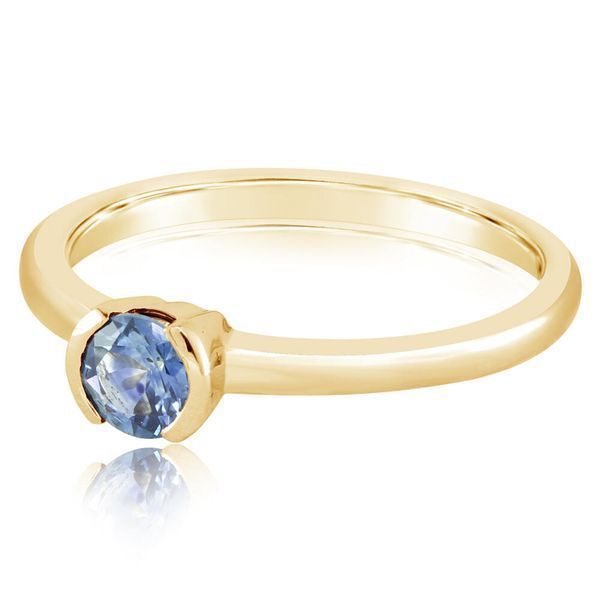Yellow Gold Sapphire Ring Ken Walker Jewelers Gig Harbor, WA