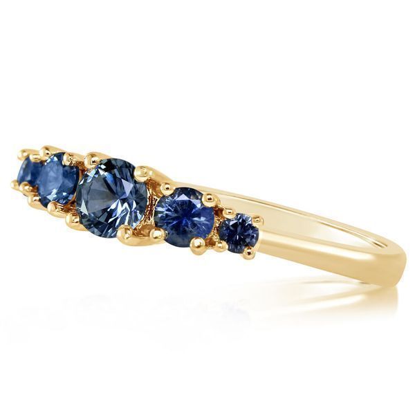 Yellow Gold Sapphire Ring Timmreck & McNicol Jewelers McMinnville, OR