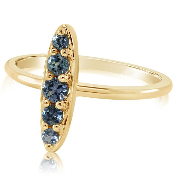 Yellow Gold Sapphire Ring John E. Koller Jewelry Designs Owasso, OK