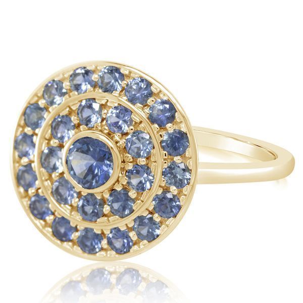 Yellow Gold Sapphire Ring Mar Bill Diamonds and Jewelry Belle Vernon, PA