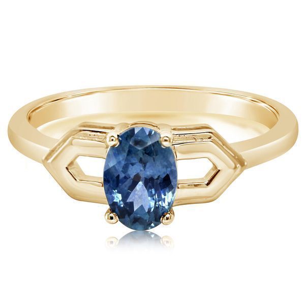 Yellow Gold Sapphire Ring Cravens & Lewis Jewelers Georgetown, KY