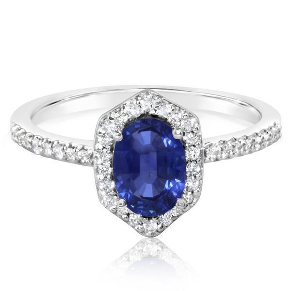 White Gold Sapphire Ring Tom Poe Diamonds Enumclaw, WA