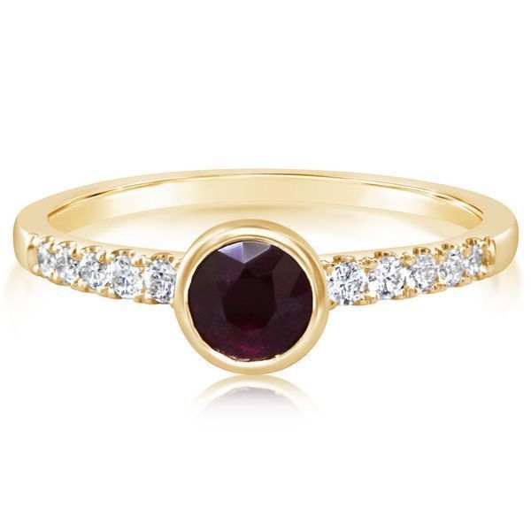 Yellow Gold Ruby Ring Timmreck & McNicol Jewelers McMinnville, OR