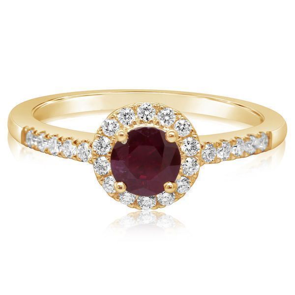 Yellow Gold Ruby Ring John E. Koller Jewelry Designs Owasso, OK