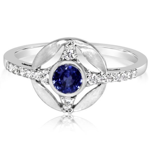 White Gold Sapphire Ring Conti Jewelers Endwell, NY