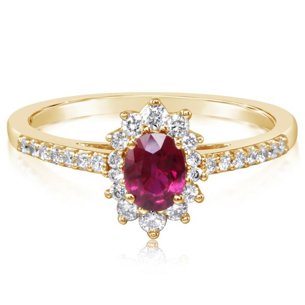 Yellow Gold Ruby Ring Brynn Elizabeth Jewelers Ocean Isle Beach, NC