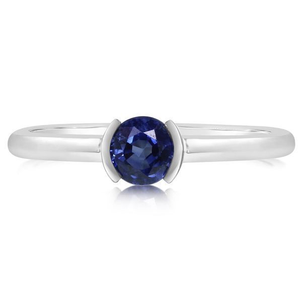 White Gold Sapphire Ring Ken Walker Jewelers Gig Harbor, WA
