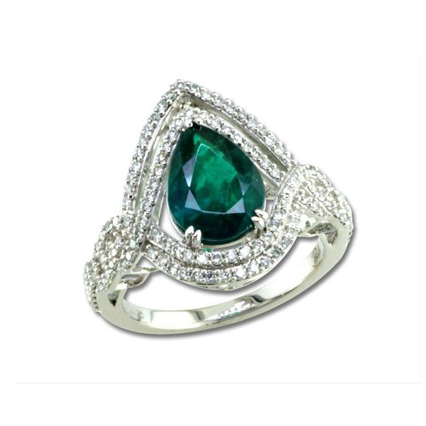 White Gold Emerald Ring Gold Mine Jewelers Jackson, CA