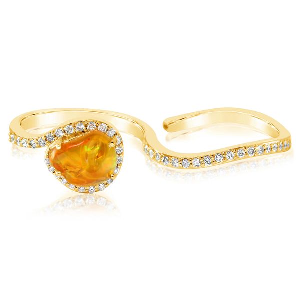 Yellow Gold Fire Opal Ring Ross's Fine Jewelers Kilmarnock, VA
