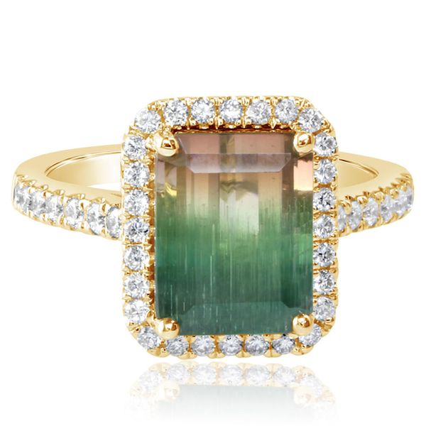 Yellow Gold Pink Tourmaline Ring J. Anthony Jewelers Neenah, WI
