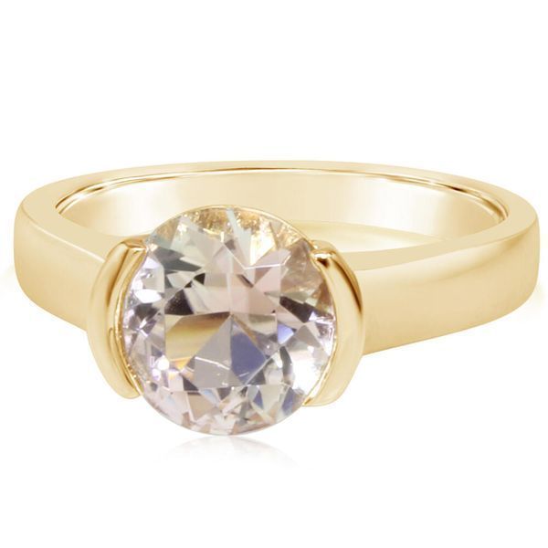 Yellow Gold Pink Tourmaline Ring Blue Heron Jewelry Company Poulsbo, WA