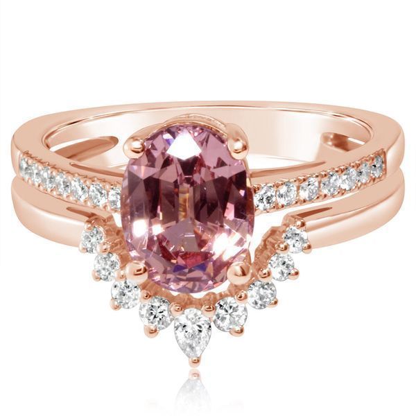 Rose Gold Lotus Garnet Ring Leslie E. Sandler Fine Jewelry and Gemstones rockville , MD