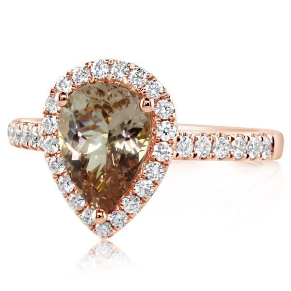 Rose Gold Lotus Garnet Ring J. Anthony Jewelers Neenah, WI
