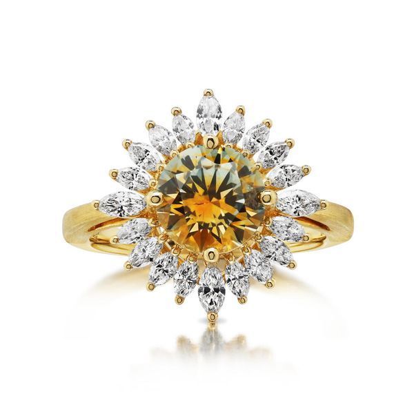 Yellow Gold Sapphire Ring Rick's Jewelers California, MD