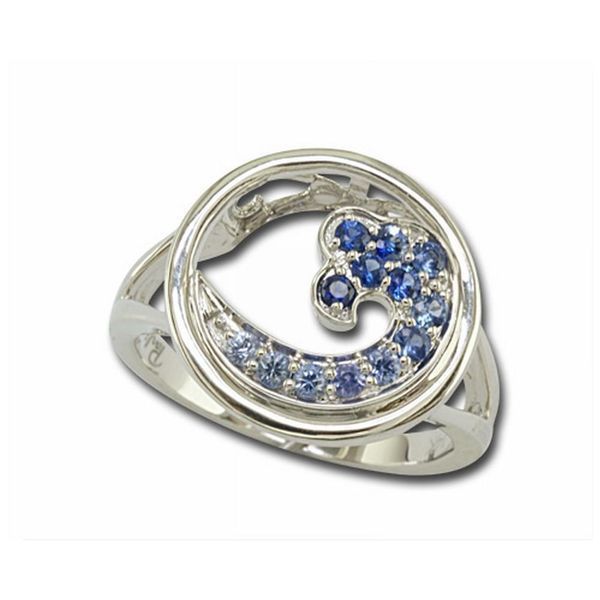 White Gold Sapphire Ring Ross's Fine Jewelers Kilmarnock, VA
