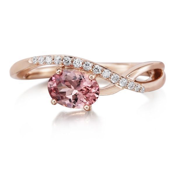 Rose Gold Lotus Garnet Ring Biondi Diamond Jewelers Aurora, CO