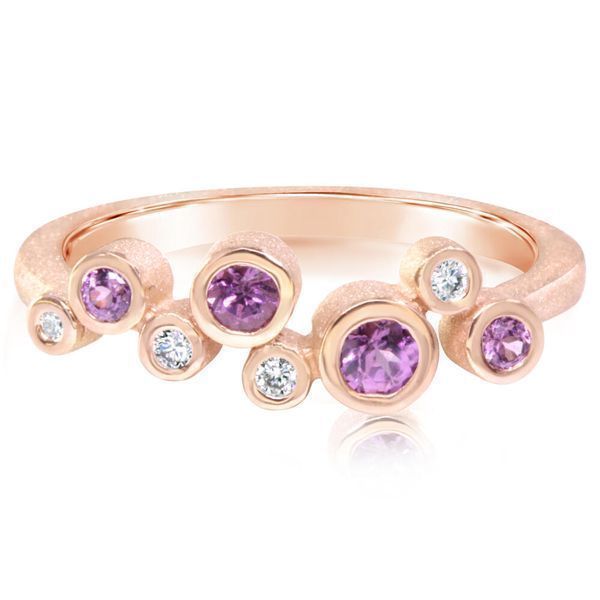 Rose Gold Garnet Ring Rick's Jewelers California, MD