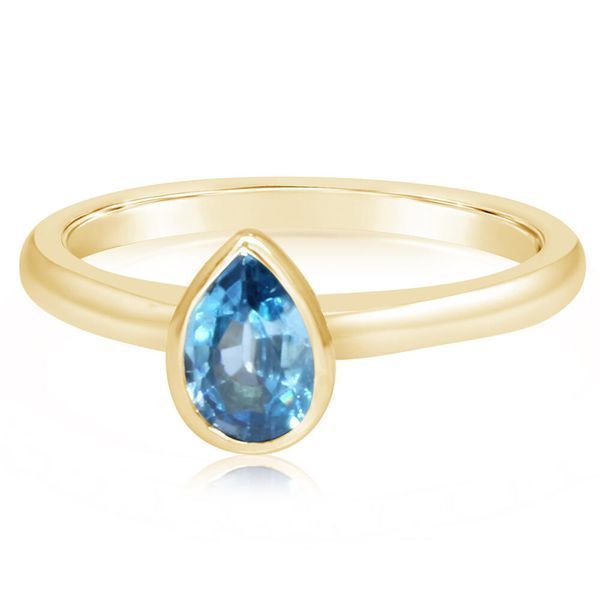 Yellow Gold Zircon Ring Biondi Diamond Jewelers Aurora, CO