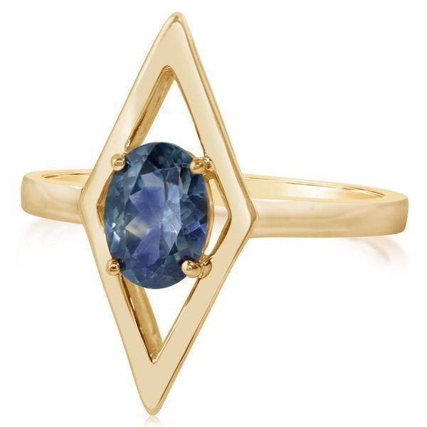 Yellow Gold Sapphire Ring Mitchell's Jewelry Norman, OK