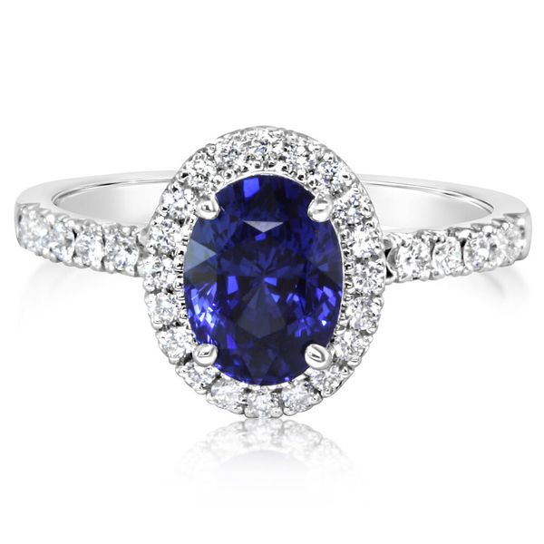 White Gold Sapphire Ring Mitchell's Jewelry Norman, OK