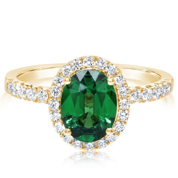 Yellow Gold Tsavorite Ring Timmreck & McNicol Jewelers McMinnville, OR