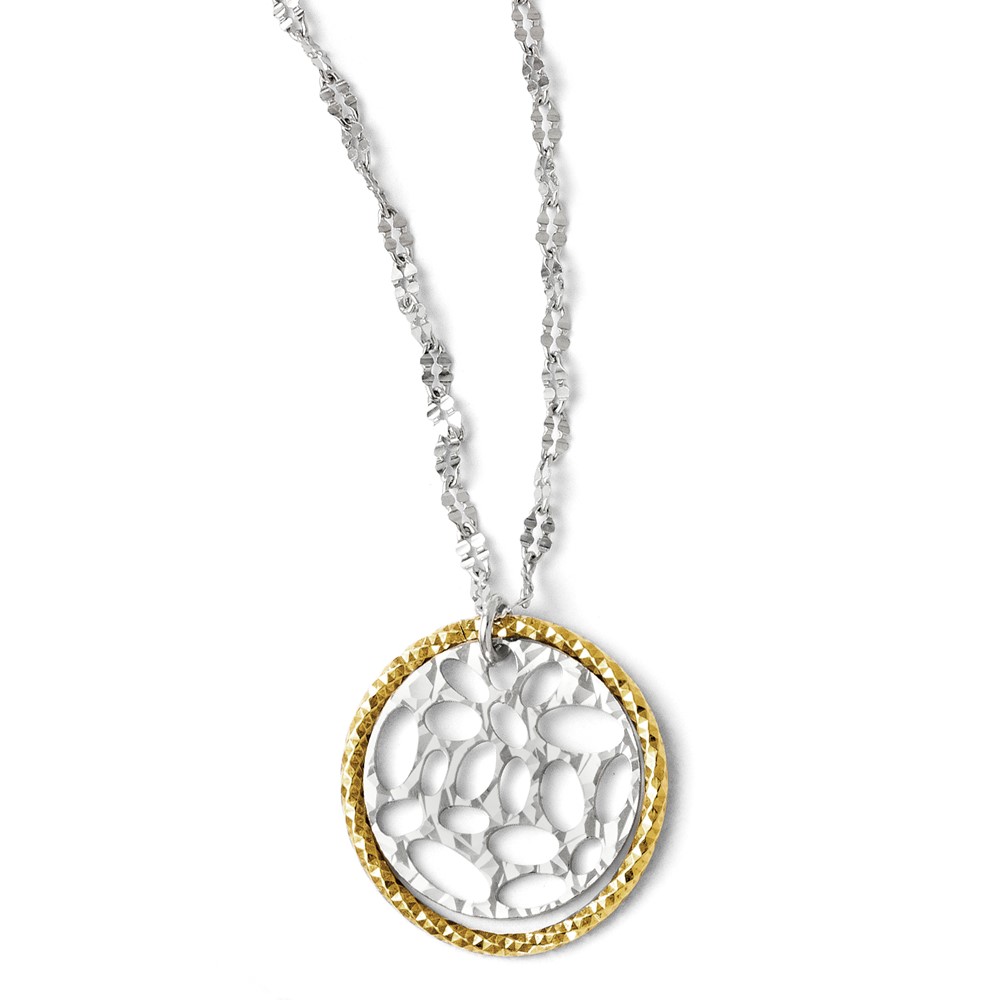 Gold-Tone Sterling Silver Necklace Malak Jewelers Charlotte, NC