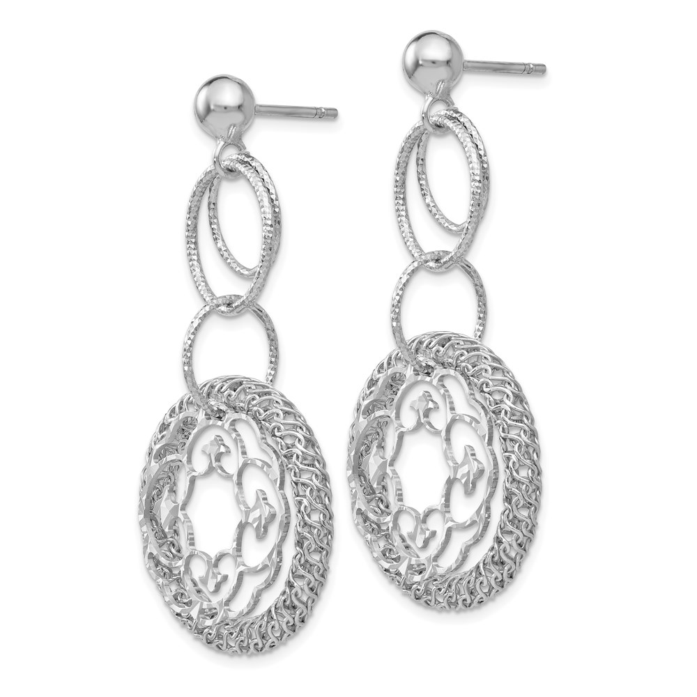 Sterling Silver Dangle Earrings Image 2 Malak Jewelers Charlotte, NC