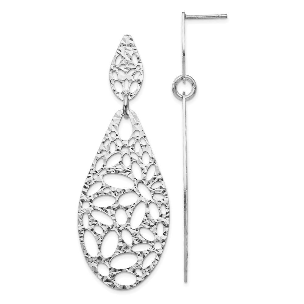 Sterling Silver Dangle Earrings Diamonds Direct St. Petersburg, FL