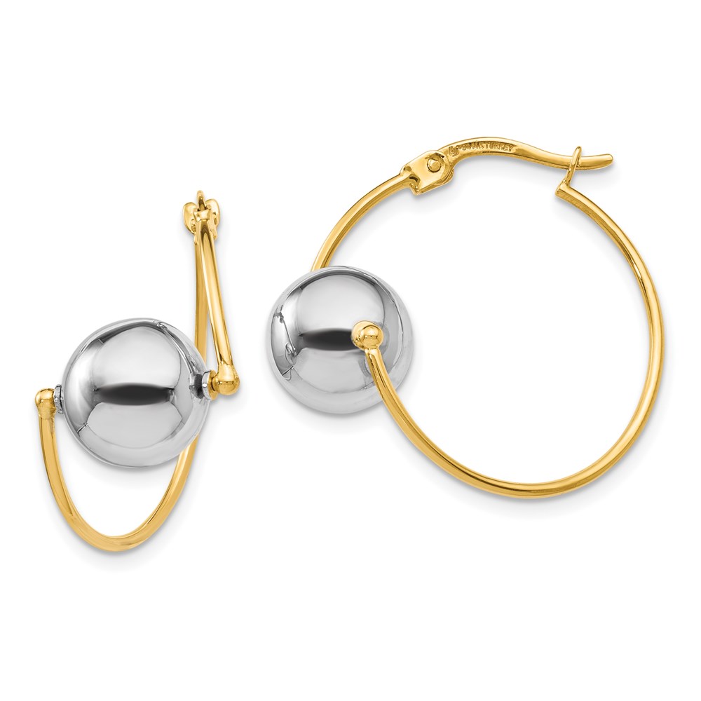 14K Two-Tone Gold Earrings Brummitt Jewelry Design Studio LLC Raleigh, NC