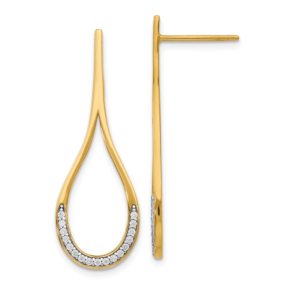 14K Yellow Gold Dangle Earrings Brummitt Jewelry Design Studio LLC Raleigh, NC