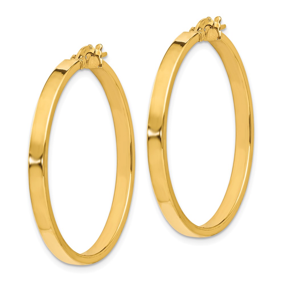 14K Yellow Gold Polished Earrings Image 2 Raleigh Diamond Fine Jewelry Raleigh, NC