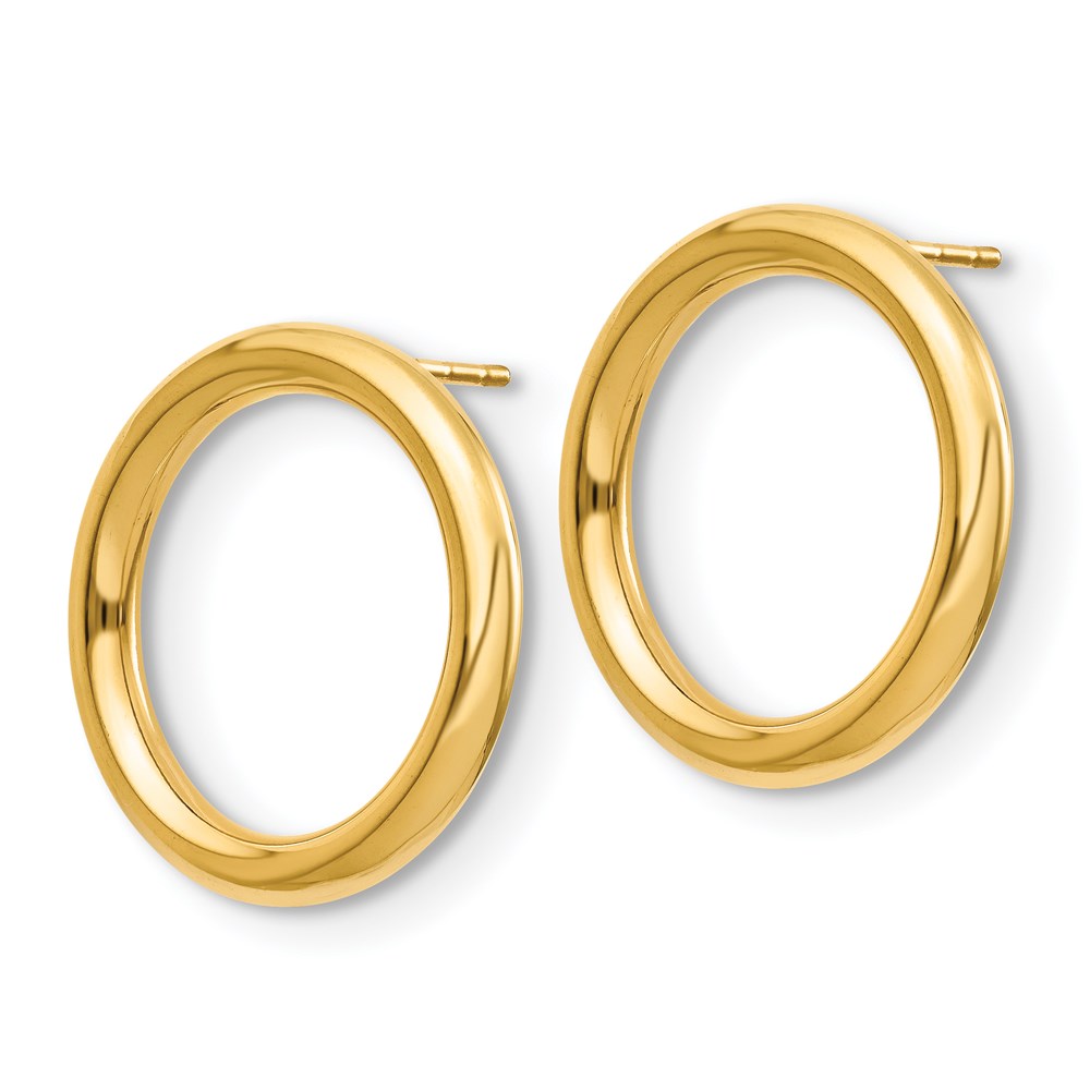 14K Yellow Gold Earrings Image 2 Brummitt Jewelry Design Studio LLC Raleigh, NC