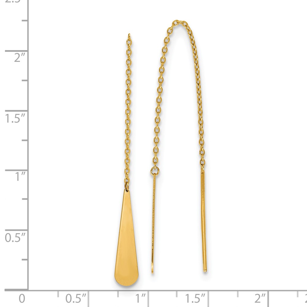 14K Yellow Gold Polished Earrings Image 3 Brummitt Jewelry Design Studio LLC Raleigh, NC