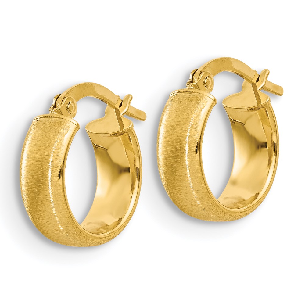 14kt Yellow Gold Polished Hoop Earring