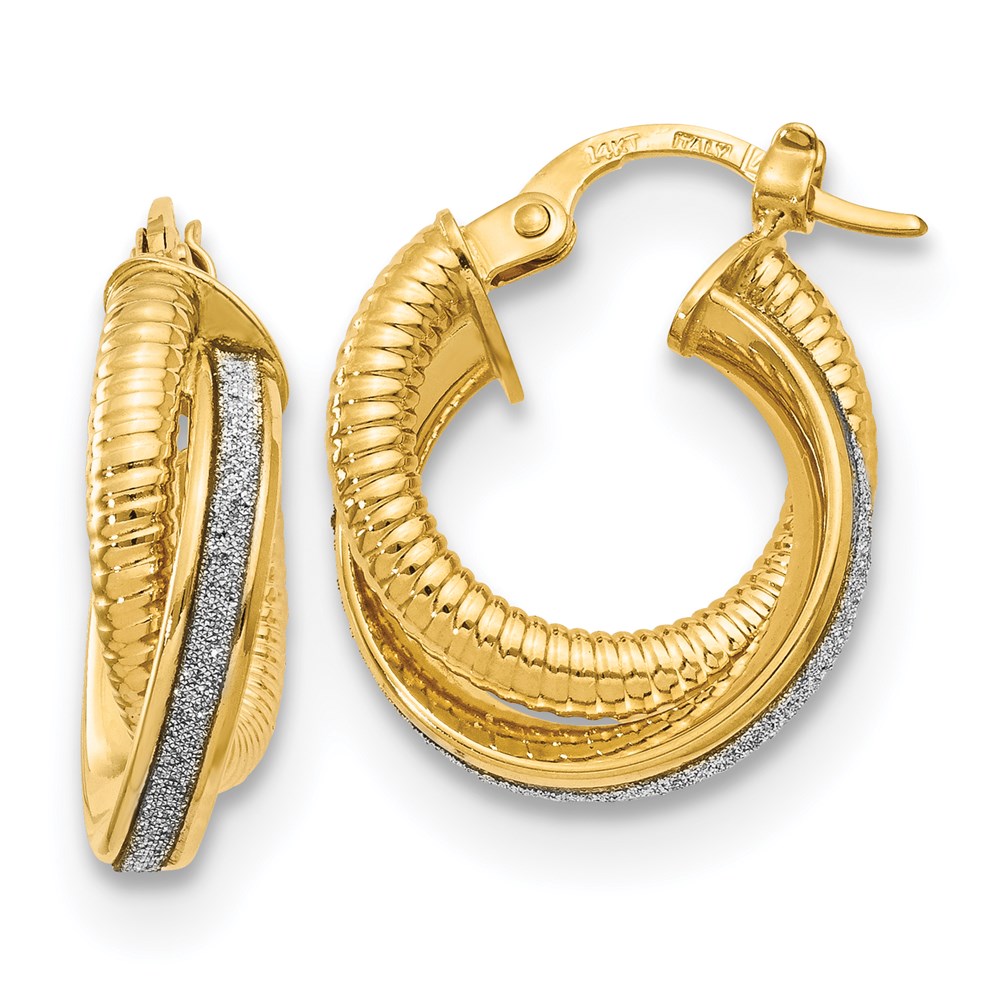 14kt Yellow Gold Polished Hoop Earring