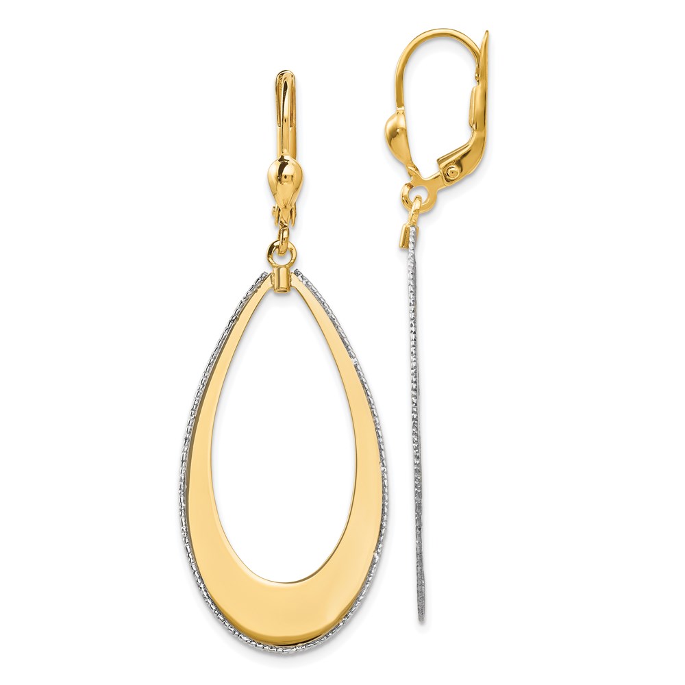 14K Two-Tone Gold Earrings Brummitt Jewelry Design Studio LLC Raleigh, NC