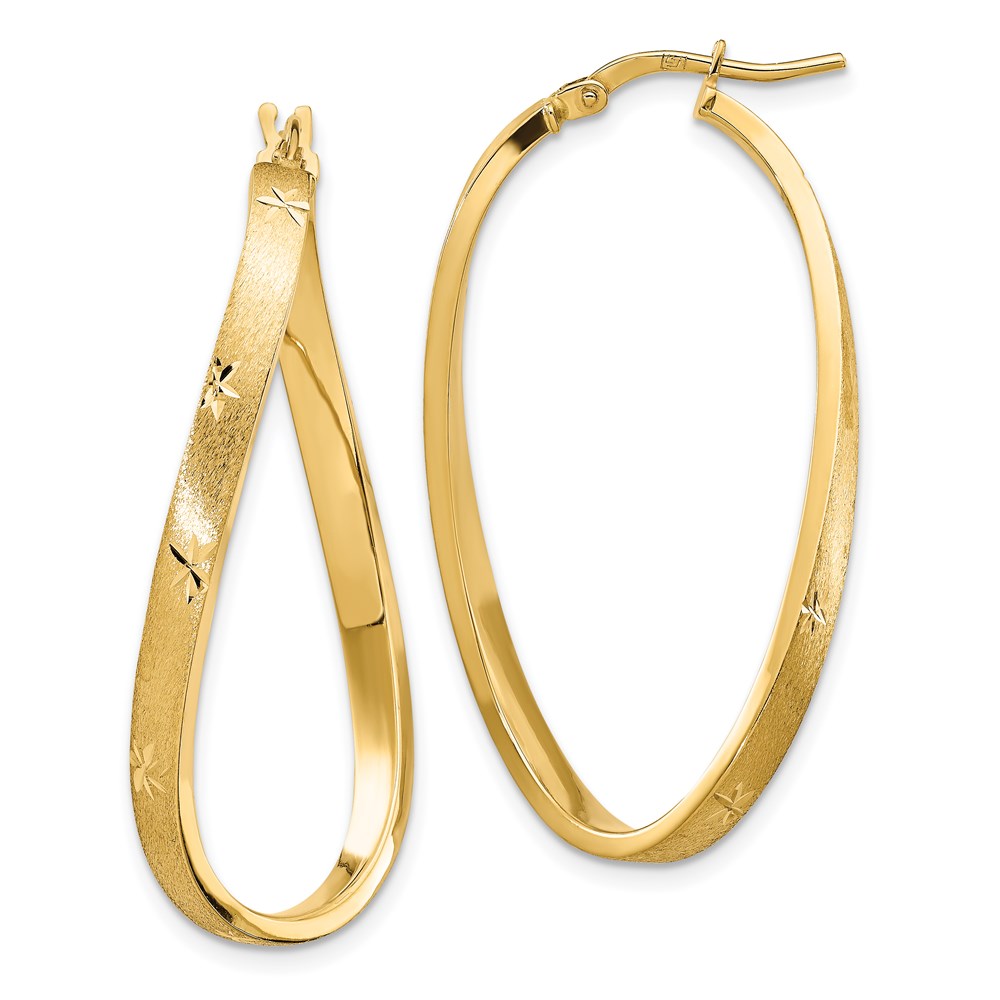 14 kt Yellow Gold Leslie's 14k Polished Hoop Earrings 