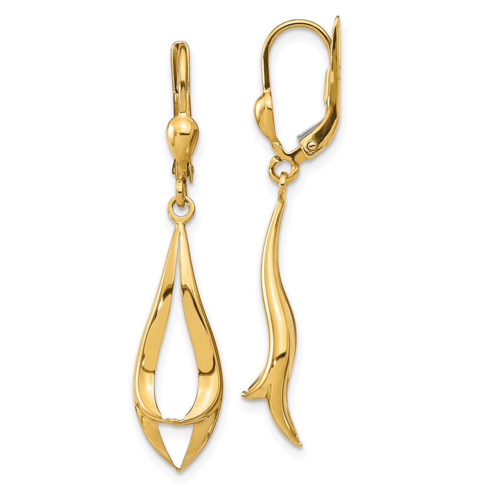 14K Yellow Gold Polished Earrings Brummitt Jewelry Design Studio LLC Raleigh, NC