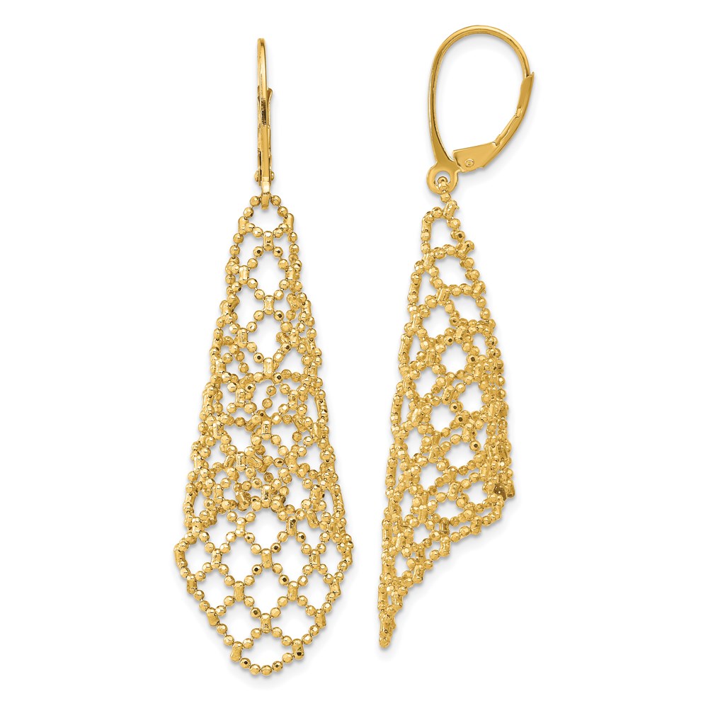 14K Yellow Gold Polished Earrings Raleigh Diamond Fine Jewelry Raleigh, NC