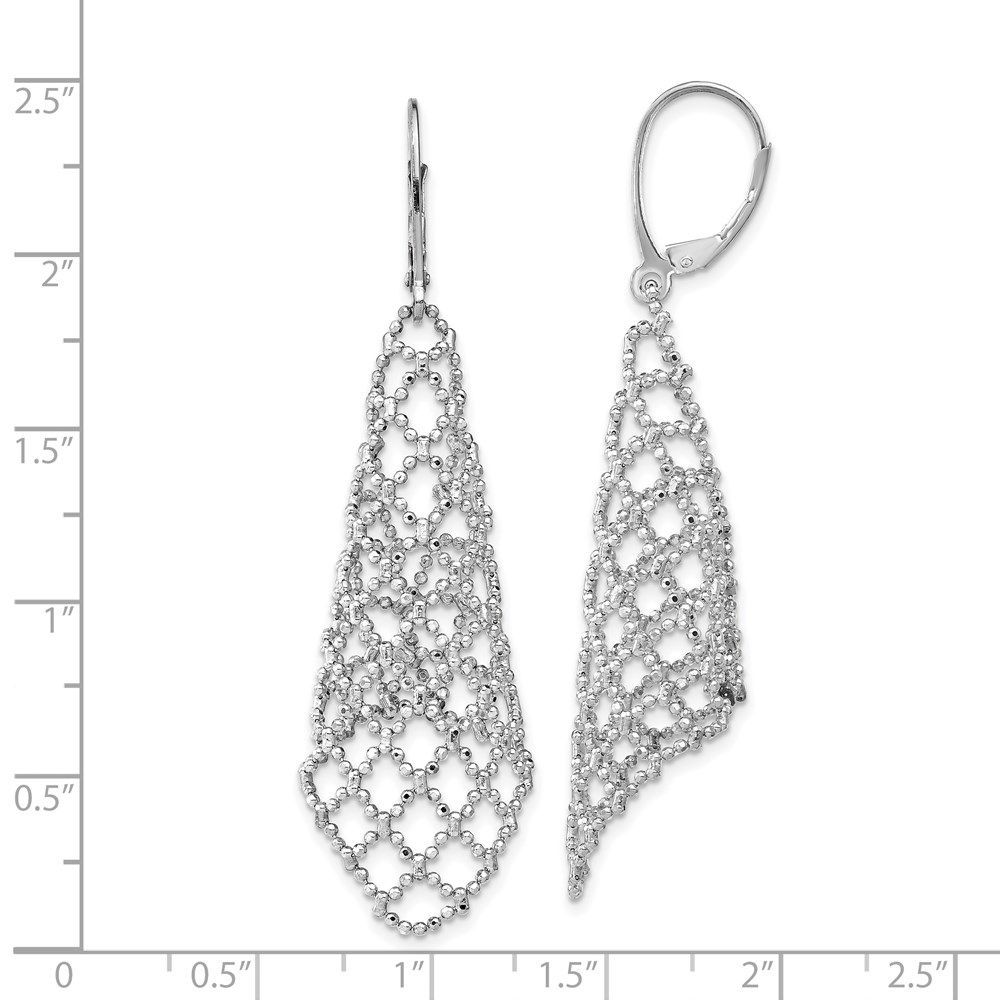 14K White Gold Polished Earrings Image 2 Brummitt Jewelry Design Studio LLC Raleigh, NC