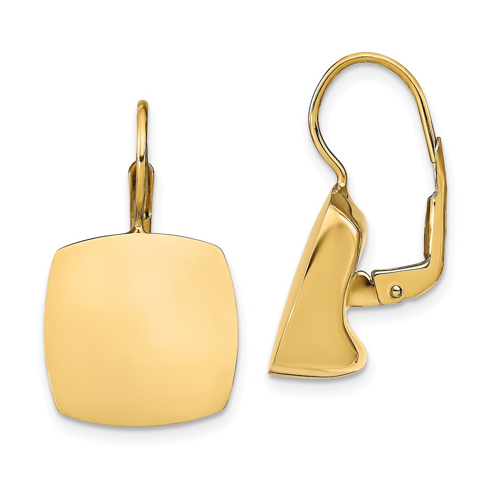 14K Yellow Gold Polished Earrings Brummitt Jewelry Design Studio LLC Raleigh, NC