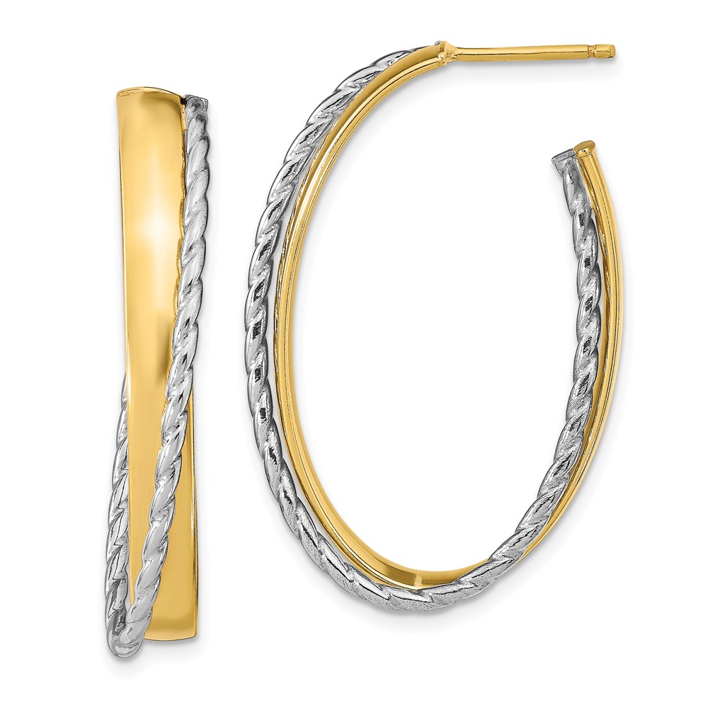 14K White Gold Polished Textured Earrings Brummitt Jewelry Design Studio LLC Raleigh, NC
