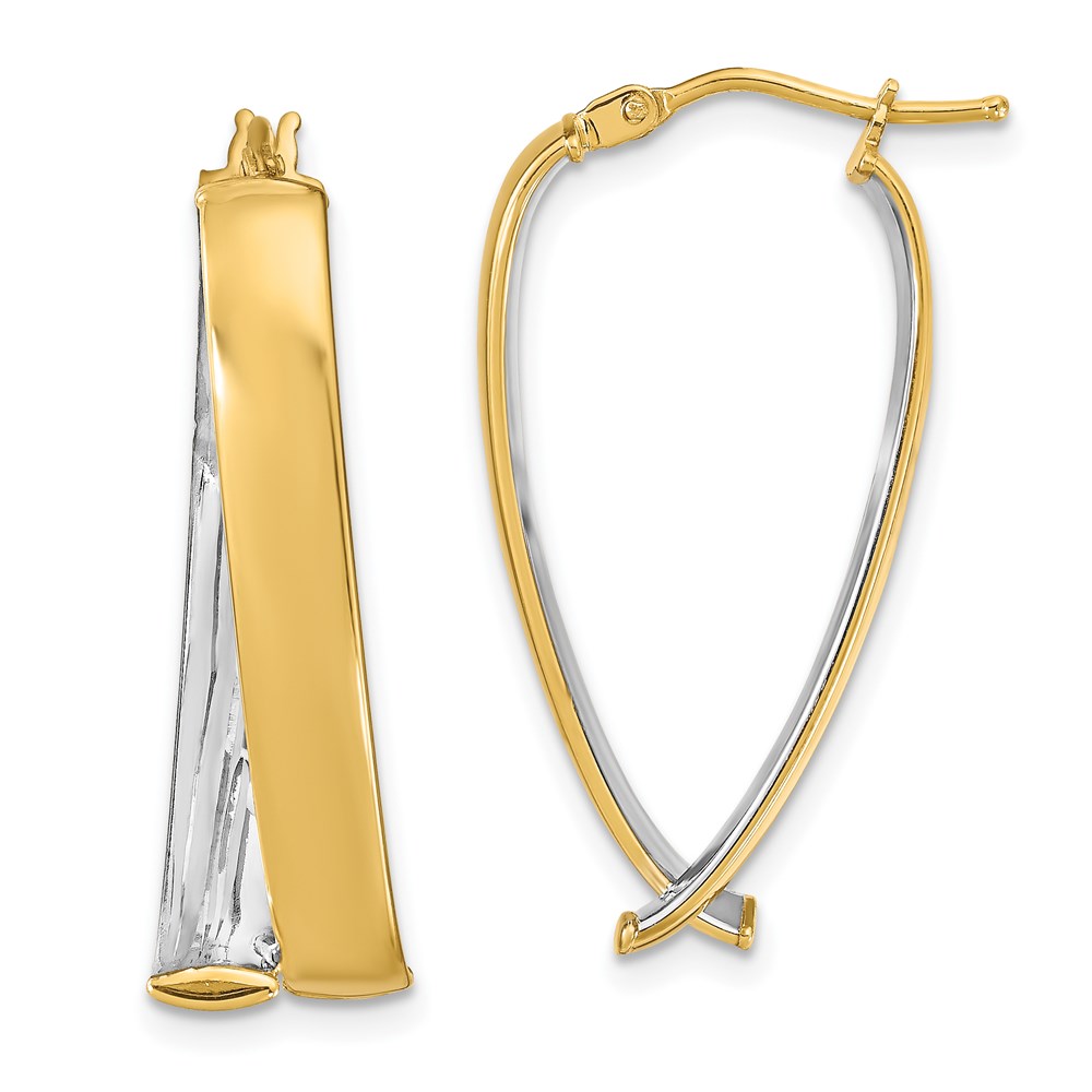 14K Yellow Gold Polished Hoop Earrings Brummitt Jewelry Design Studio LLC Raleigh, NC