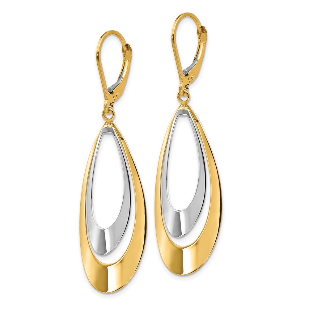 14K Yellow Gold Polished Earrings Image 2 Brummitt Jewelry Design Studio LLC Raleigh, NC
