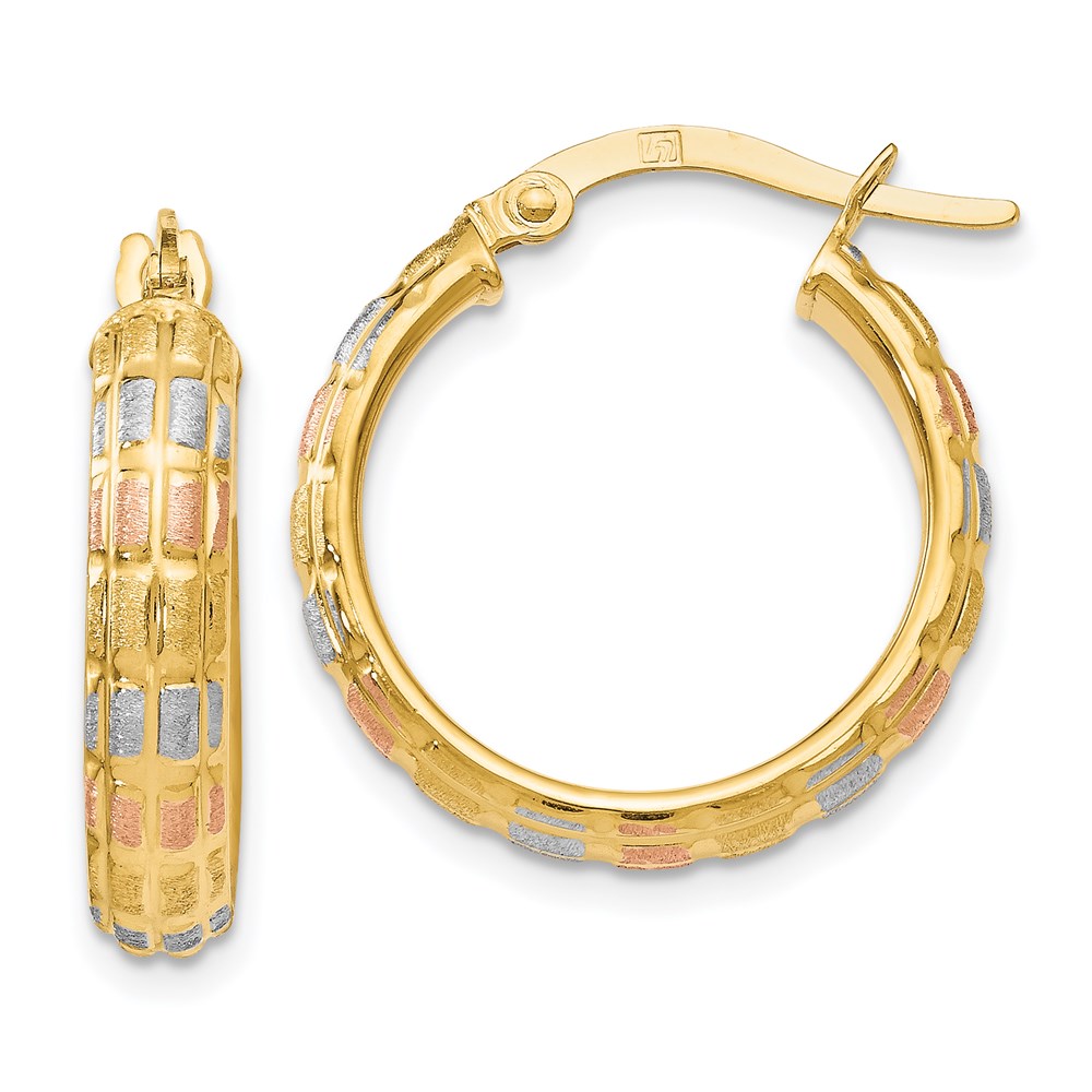 14K Yellow Gold Hoop Earrings Brummitt Jewelry Design Studio LLC Raleigh, NC