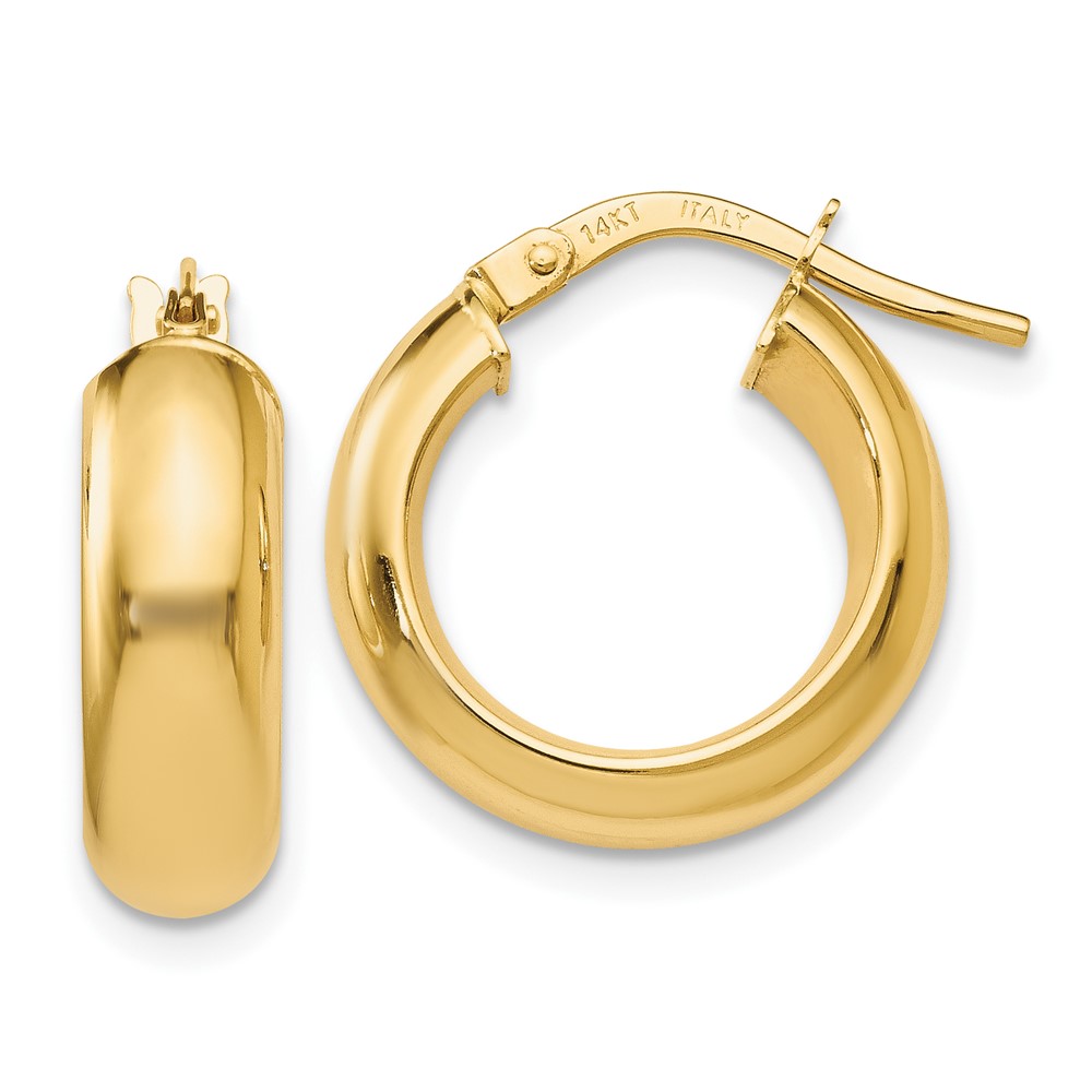 14k Yellow Gold Polished Hoop Earrings 14k Yellow Gold Polished Hoop Earrings